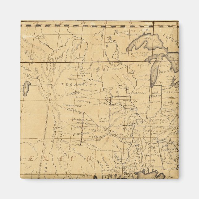 Imã Mapa Infantil dos Estados Unidos (Frente)