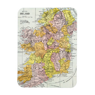 Ímã MAPA: IRELAND, c1890
