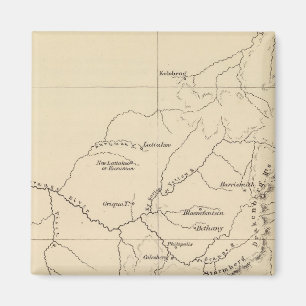 Imã Mapa litográfico da África do Sul