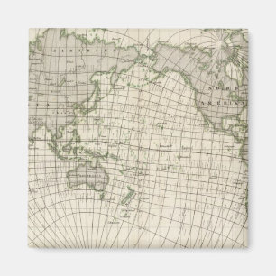 Imã Mapa Magnético do Mundo