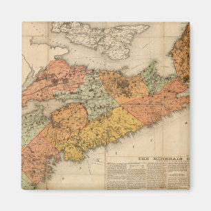 Imã Mapa mineral da Nova Escócia