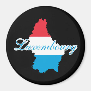 Imã Mapa moderno da bandeira luxemburguesa Souvenir
