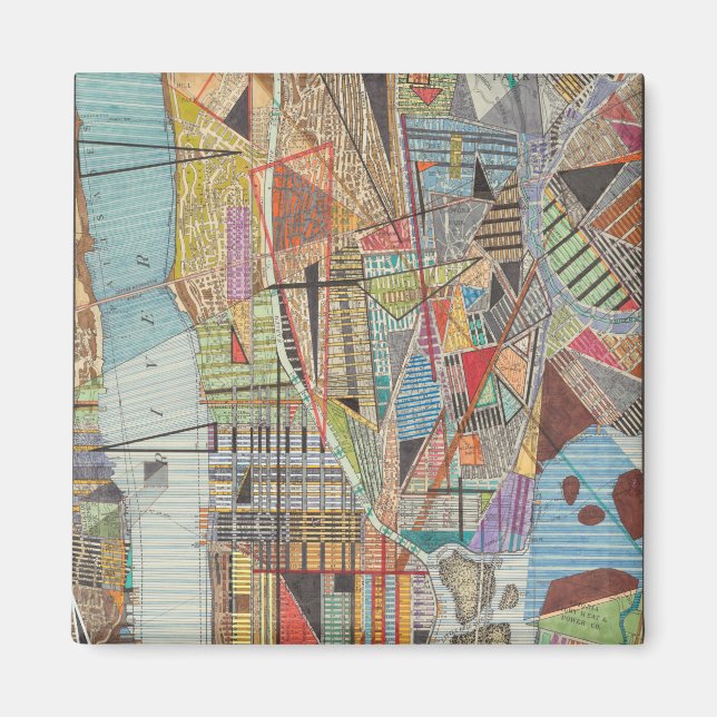 Imã Mapa Moderno de Nova Iorque I (Frente)