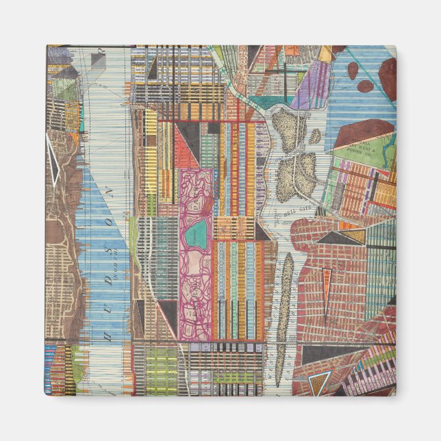 Imã Mapa moderno de Nova Iorque III (Frente)