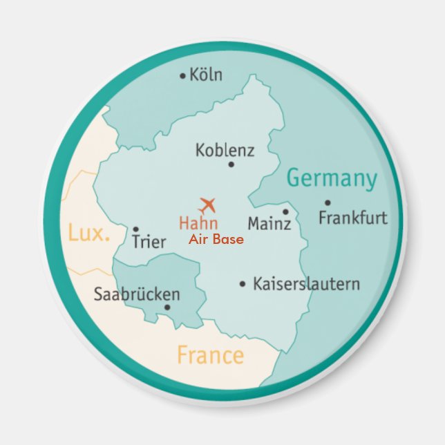 Imã Mapa mostrando o ímã Hahn AB (Frente)