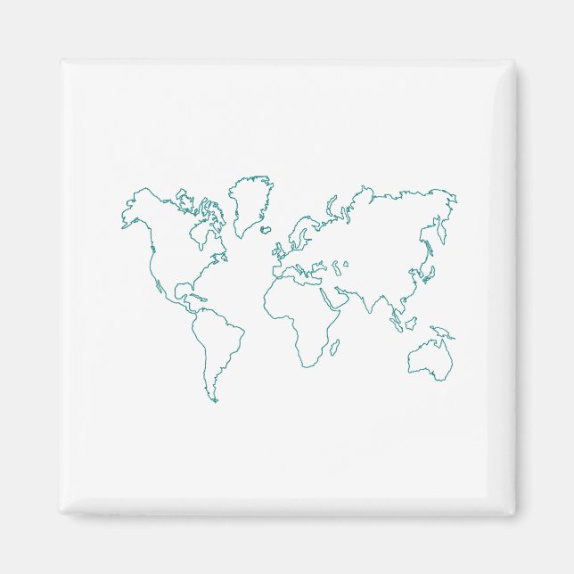 Imã Mapa Mundial (Frente)