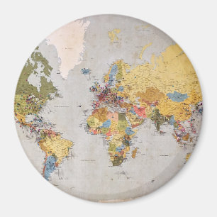 Imã mapa mundial