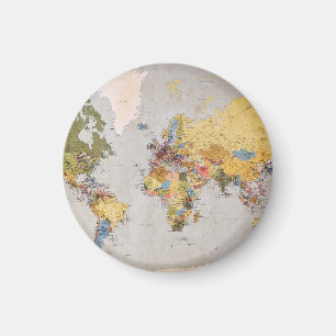 Imã mapa mundial