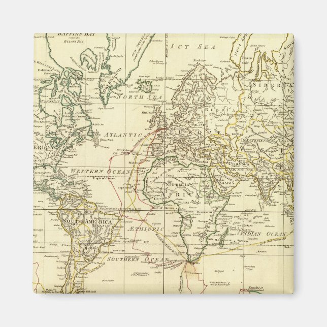 Imã Mapa Mundial 5 (Frente)