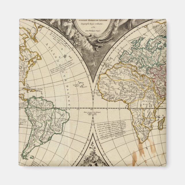 Imã Mapa Mundial 8 (Frente)