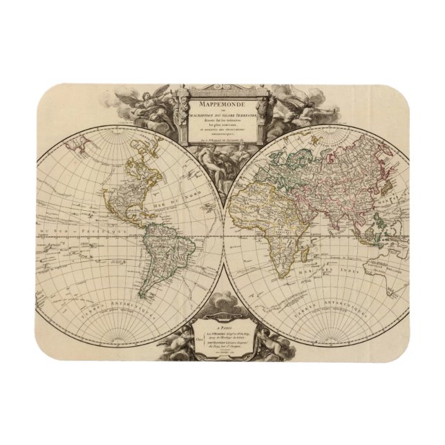 Ímã Mapa Mundial 9 (Horizontal)