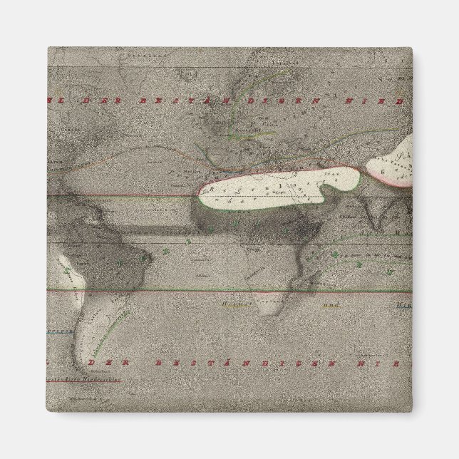 Imã Mapa Mundial de Precipitação (Frente)