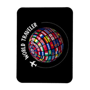 Ímã Mapa Mundial de Viajantes, Traveler do Mundo, País