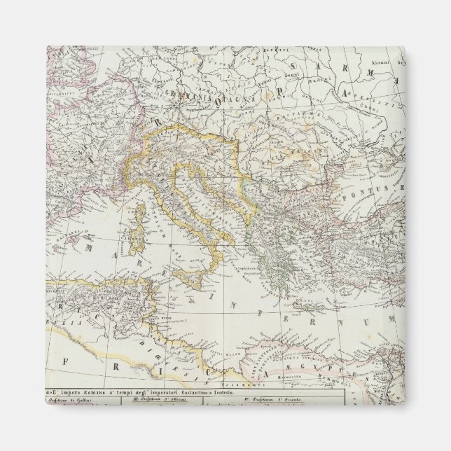 Imã Mapa Mundial do Hemisfério Oriental (Frente)