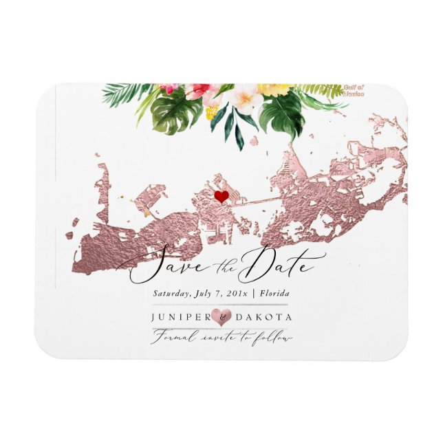 Ímã Mapa Ocidental da Chave Dourada do PixDezines Faux (Horizontal)