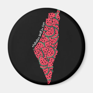 Imã Mapa Palestino cheio de Melancias Palestina livr