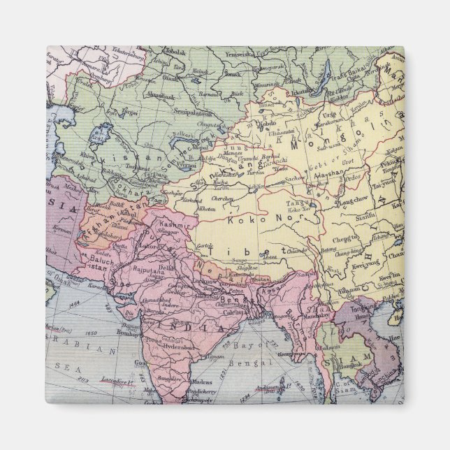 Imã Mapa político | Ásia (Frente)