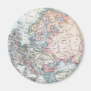 Imã Mapa Político da Europa (1916)