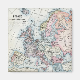 Imã Mapa Político da Europa (1916)