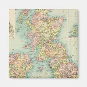 Imã Mapa político das Ilhas Britânicas