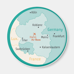 Imã Mapa que mostra o ímã de Hahn AB