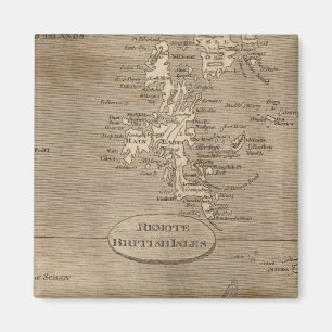 Imã Mapa remoto das ilhas britânicas por Arrowsmith