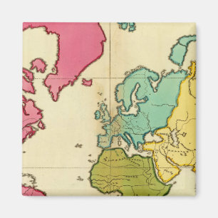 Imã Mapa simples do mundo