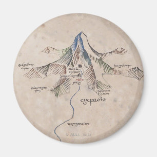 Imã Mapa Sindarin da Montanha Solitário