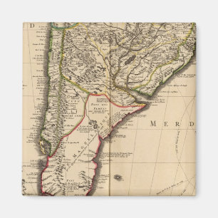 Imã Mapa sul-americano gravado