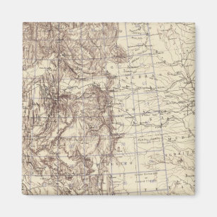 Imã Mapa Topográfico do Rio Mississippi