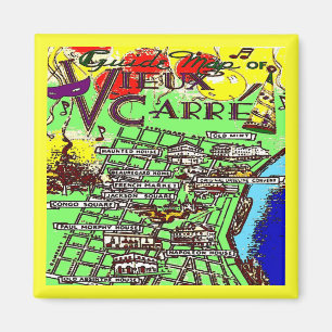 Imã Mapa velho do bairro francês