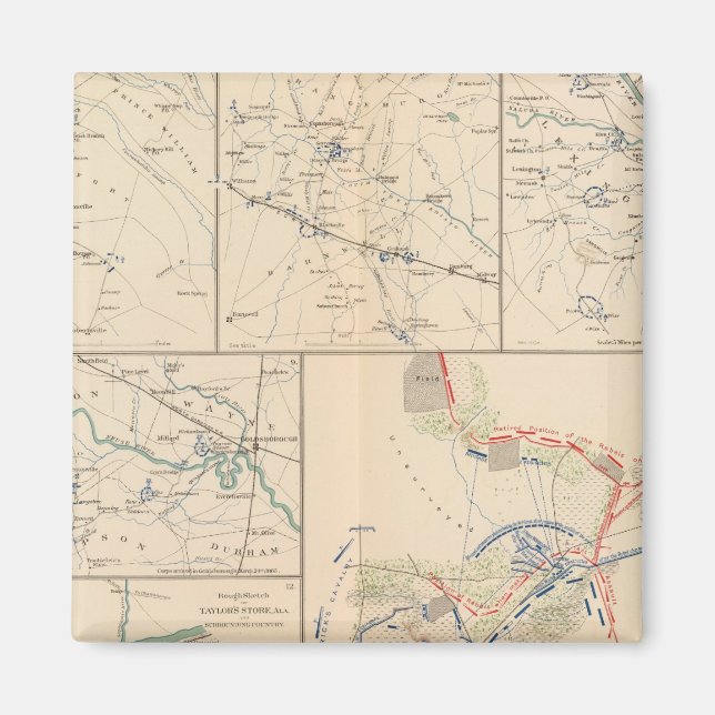 Imã Mapas da campanha Savannah Goldsborough (Frente)