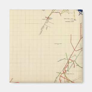 Imã Mapas das minas de comstock Número VII