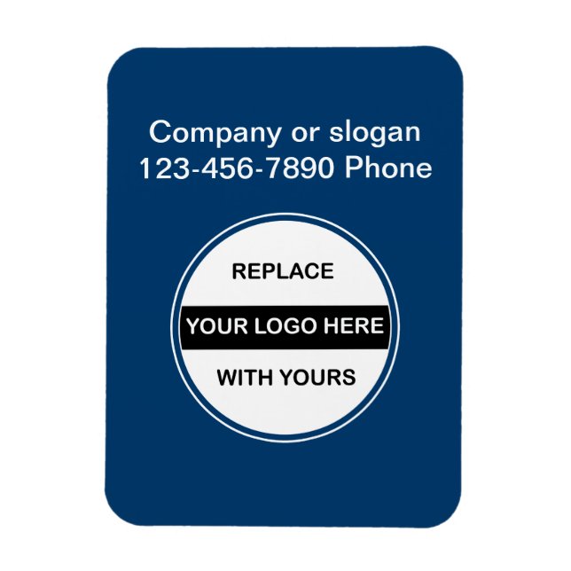 Ímã Mapas de logotipos comerciais (Vertical)