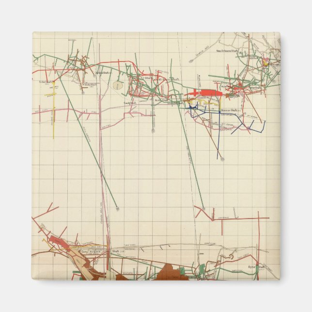 Imã Mapas de minas de comstock Número III (Frente)