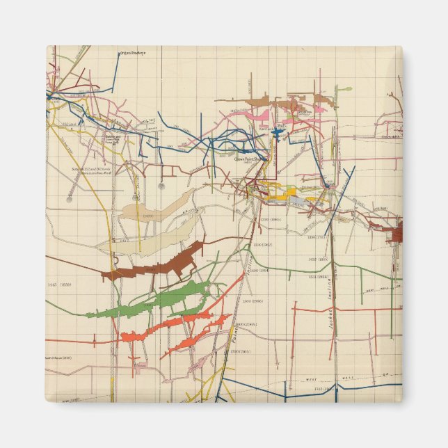 Imã Mapas de minas de comstock Número VI (Frente)