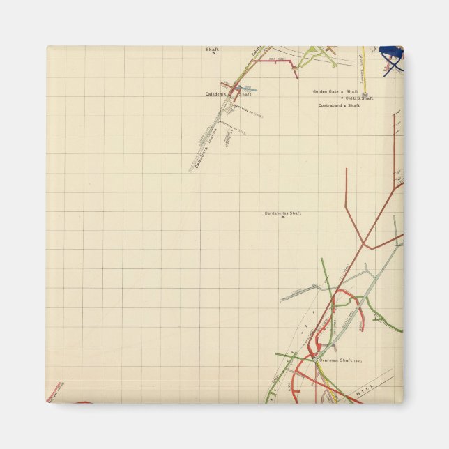 Imã Mapas de minas de comstock Número VII (Frente)