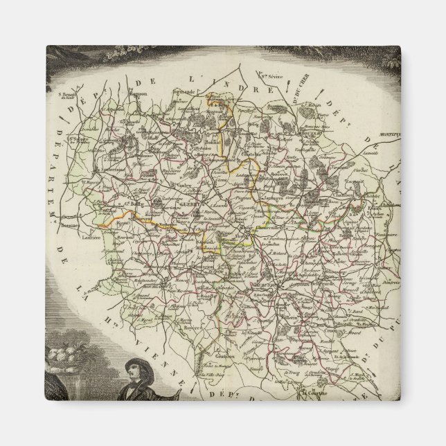 Imã Mapas ocos (Frente)