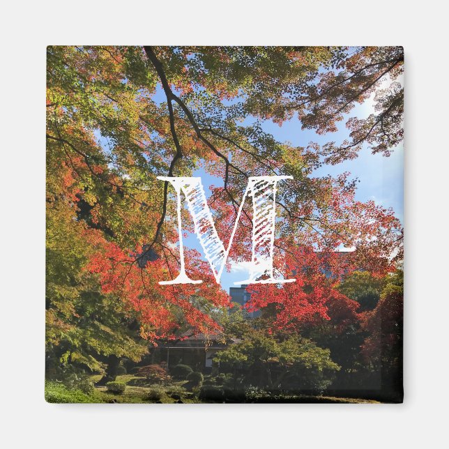 Imã Mapeamentos Vermelhos no Jardim Japonês (Frente)