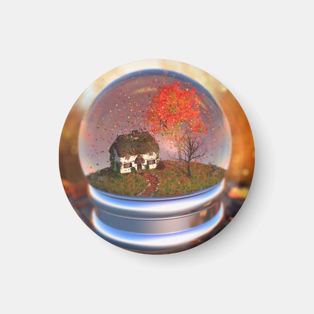 Imã Maple Leaf Globe Magnet (Frente)