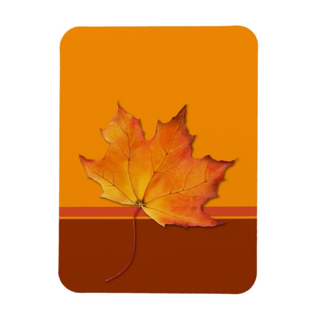 Ímã Maple Leaf orange Flexi Magnet (Vertical)