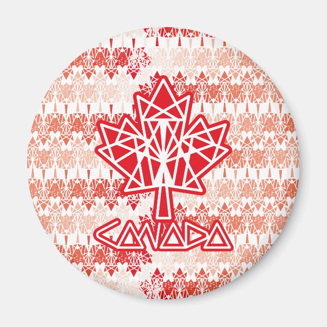 IMÃ MAPLE MADE WITH TRIANGLES CANADA FLAG BY MASANSER (Frente)