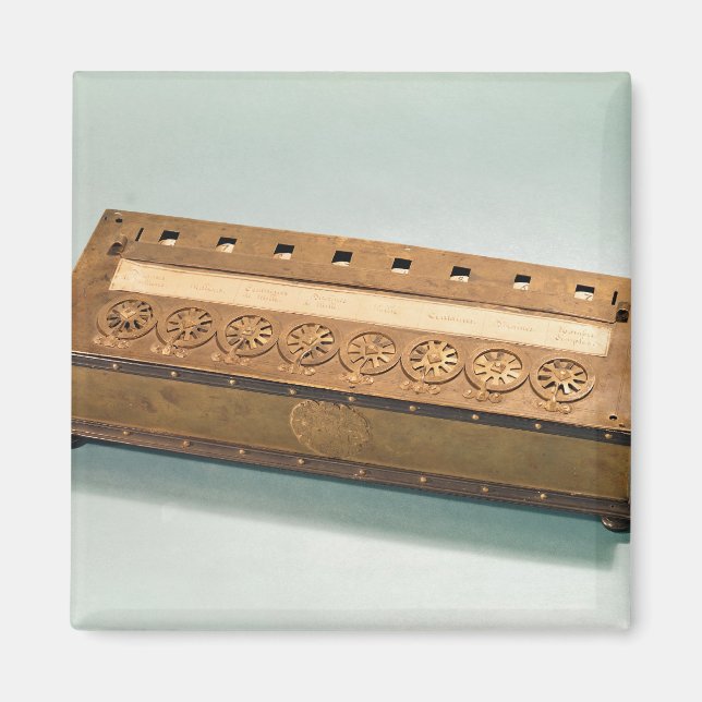 Imã Máquina de calcular inventada por Blaise Pascal (Frente)