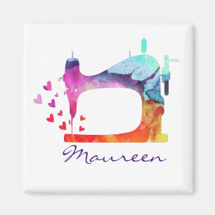 Imã Máquina de costura da aguarela