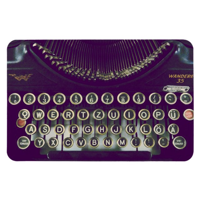 Ímã máquina de escrever antiga (Horizontal)
