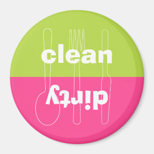 Imã Máquina de lavar louça cor-de-rosa formal limpa