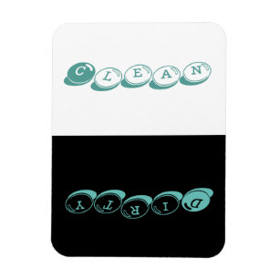 Ímã Máquina de lavar louça - destaques do azul de w 