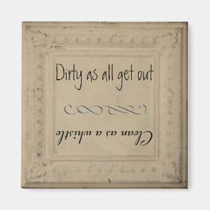 Imã Máquina de lavar louça do chique limpa/suja