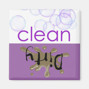 Imã Máquina de lavar louça - Está limpa ou suja?