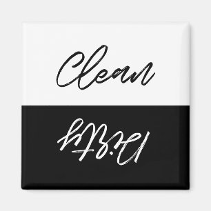 Imã Máquina de lavar louça limpa ou suja moderna